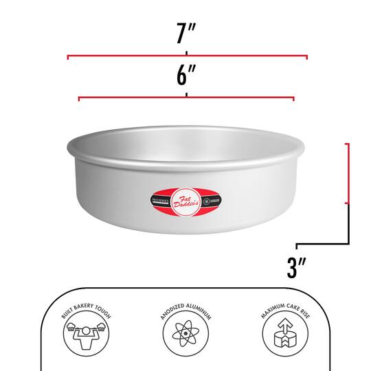 Moule à gâteau rond en aluminium D18xH10cm - argenté - PATISDECOR Moule à gâteau rond en aluminium D18xH10cm - argenté - PATISDECOR